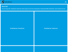 Tablet Screenshot of ondernamen.nl